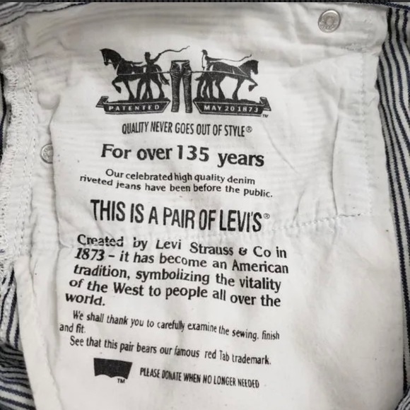 LEVIS STRIPED DENIM - Picture 6 of 9